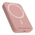 Power Bank baterija MagSafe 15W 5000 mAh roze (MS).