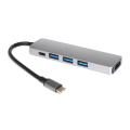 Adapter Type C na HDMI 3xUSB 3.0 type C 5u1.