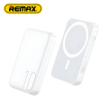 Power Bank baterija prenosiva baterija Magsafe REMAX Usion Series RPP-65 PD 20W + QC 15W Fast Charging 10000mAh beli.