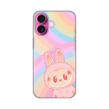 Silikonska futrola print Skin za iPhone 16 6.1 La Bubu Rainbow.