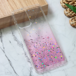 Silikonska futrola Glitter za Samsung A525 Galaxy A52 4G/A526 Galaxy A52 5G/A528B Galaxy A52s 5G roze.