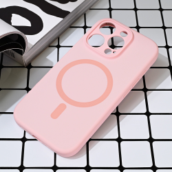 Futrola Magsafe Pure color za iPhone 16 Pro roze.