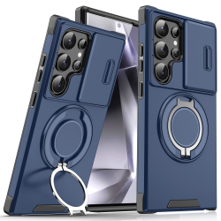 Futrola CamShield Ring stand za Samsung S928B Galaxy S24 Ultra plava.