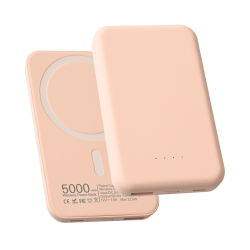 Powerbank Magsafe PD 5000 mAh roze.