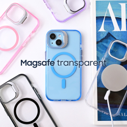 Futrola Magsafe Transparent za iPhone 15 6.1 crna.