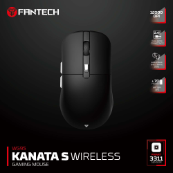 Mis Wireless Gaming Fantech WG9S Kanata S crni.