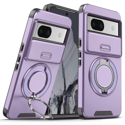 Futrola CamShield Ring stand za Google Pixel 8A ljubicasta.