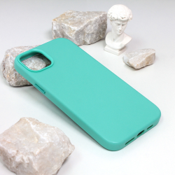 Futrola Beautiful Shine Leather iPhone 14 Plus mint.