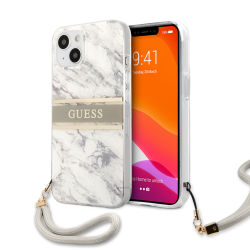 Futrola Guess Marble Strap za iPhone 13 siva (GUHCP13MKMABGR).