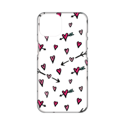 Silikonska futrola print Skin za iPhone 14 Plus Heart Pattern.