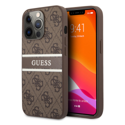 Futrola Guess Stripe za iPhone 13 Pro braon (GUHCP13L4GDBR).