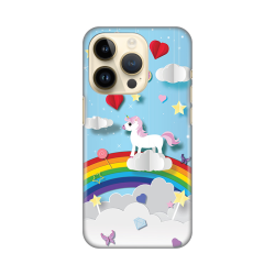 Silikonska futrola print za iPhone 14 Pro Unicorn.