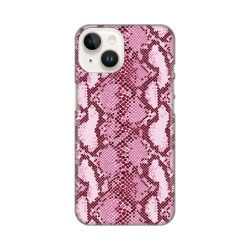 Silikonska futrola print za iPhone 14 Pink Snake.