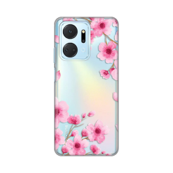 Silikonska futrola print Skin za Huawei Honor X7a Rose flowers.