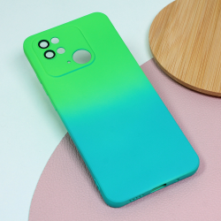 Futrola Rainbow Spring za Xiaomi Redmi 10C zeleno svetlo plava.