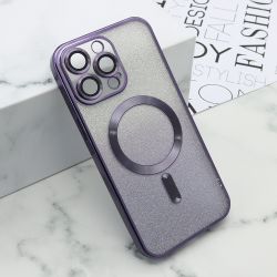 Futrola GLITTER MAGSAFE za iPhone 15 Pro Max (6.7) ljubicasta (MS).