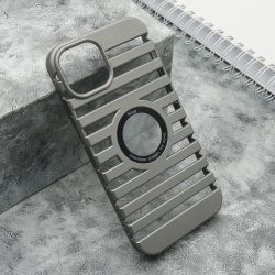 Futrola LINES LOGO CUT za iPhone 14 (6.1) siva (MS).