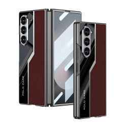 Futrola LEATHER STYLE za Samsung Galaxy Z Fold 6 5G crvena (MS).