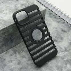 Futrola LINES LOGO CUT za iPhone 14 (6.1) crna (MS).
