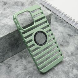 Futrola LINES LOGO CUT za iPhone 15 Pro Max (6.7) mint (MS).