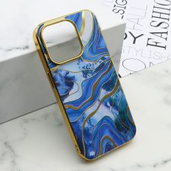 Futrola MARBLE za iPhone 15 Pro (6.1) plava (MS).