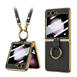 Futrola GOLD EDGE za Samsung F741B Galaxy Z Flip 6 5G crna (MS).