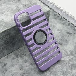 Futrola LINES LOGO CUT za Iphone 12/12 Pro (6.1) ljubicasta (MS).