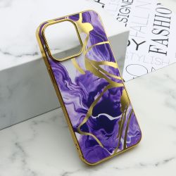 Futrola MARBLE za iPhone 15 Pro Max (6.7) ljubicasta (MS).