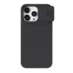 Futrola Nillkin Cam Shield Silky za iPhone 15 Pro Max (6.7) crna (MS).