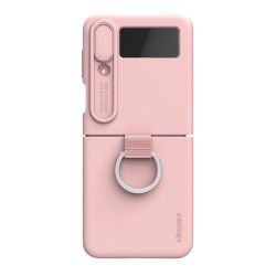 Futrola Nillkin Cam Shield Silky za Samsung F721B Samsung F721 Galaxy Z Flip 4 roze (MS).