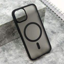 Futrola SILKY MAGSAFE mat za iPhone 14 (6.1) crna (MS).