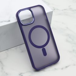 Futrola SILKY MAGSAFE za iPhone 15 ljubicasta (MS).