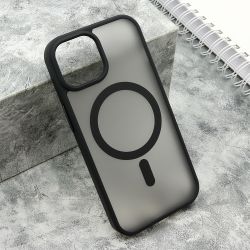 Futrola SILKY MAGSAFE mat za iPhone 15 crna (MS).