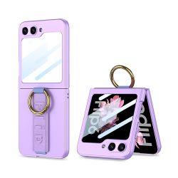 Futrola STRAP RING CASE za Samsung F741B Galaxy Z Flip 6 5G ljubicasta (MS).