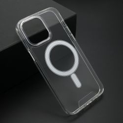 Futrola STANDARD MagSafe za iPhone 15 Pro Max (6.7) providna (bela) (MS).