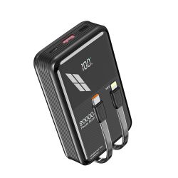 Power Bank baterija Moxom MX-PB154 20W PD+22.5W QC 20000mAh 2.4A crni (MS).