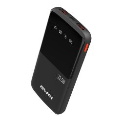 Power Bank baterija AWEI P10K 10000mAh crni (MS).