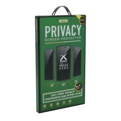 Staklena folija glass X mart 9D PRIVACY za iPhone 15 Pro(MS).