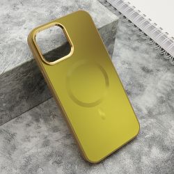 Futrola COLOR METAL MagSafe za iPhone 13 Pro Max (6.7) zlatna (MS).