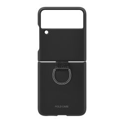 Futrola Elegant Fold design za Samsung F721B Samsung F721 Galaxy Z Flip 4 crna (MS).