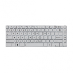 Tastatura za laptop Toshiba Satellite L800/L805/L830/L840/L845/C800/C800D bela.