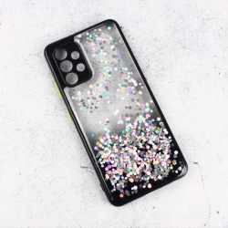 Futrola Frame Glitter za Samsung A525 Galaxy A52 4G/A526 Galaxy A52 5G/A528B Galaxy A52s 5G crna.