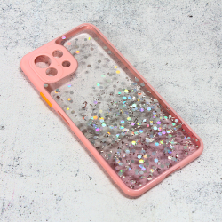 Futrola Frame Glitter za Xiaomi Mi 11 Lite roze.