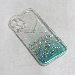 Futrola Heart Glitter za iPhone 12 Pro Max 6.7 mint.