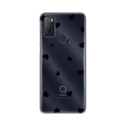 Silikonska futrola print Skin za Alcatel 1S (2021)/3L (2021)/A1 Alpha 21 Hearts.