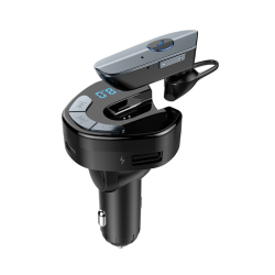 FM transmiter V8 USB TF Bluetooth 5.0 12-24V Handsfree slušalice crni.