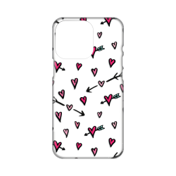 Silikonska futrola print Skin za iPhone 14 Pro Heart Pattern.