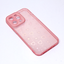 Futrola Heart Color IMD za iPhone 14 Pro Max 6.7 roze.
