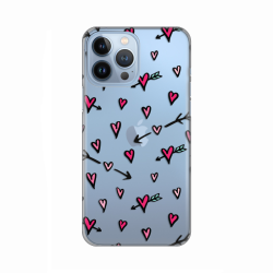 Silikonska futrola print Skin za iPhone 13 Pro Max 6.7 Hearts Pattern.