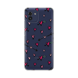 Silikonska futrola print Skin za Samsung A035 Galaxy A03 Hearts Pattern.